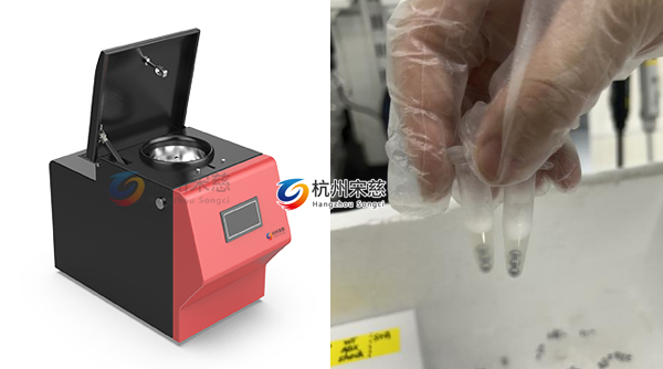 宋慈冷凍研磨儀再大學進行腸組織樹脂研磨實驗案例